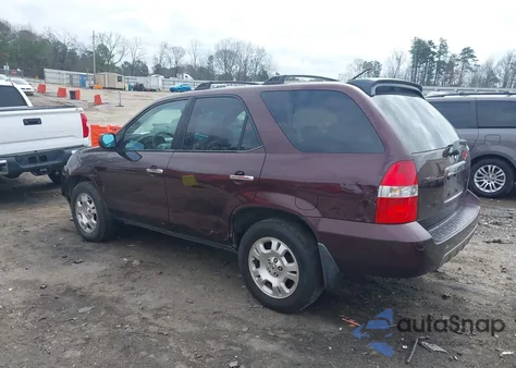 2001 Acura Mdx z USA, uszkodzony, nr VIN 2HNYD18281H524698